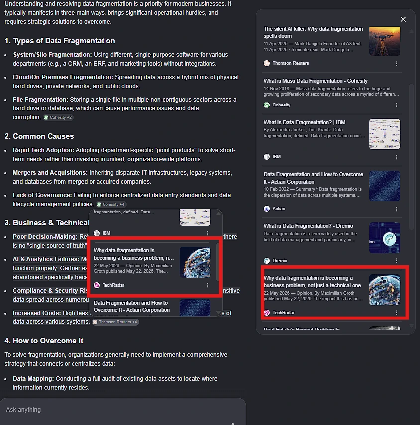 Decentriq coverage cited in a Google AI Overview.