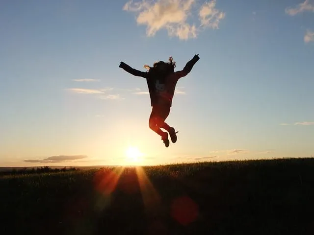 An SME owner celebrating after achieving their digital marketing goals.