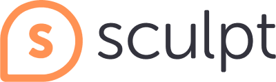 Sculpt social media marketing agency logo