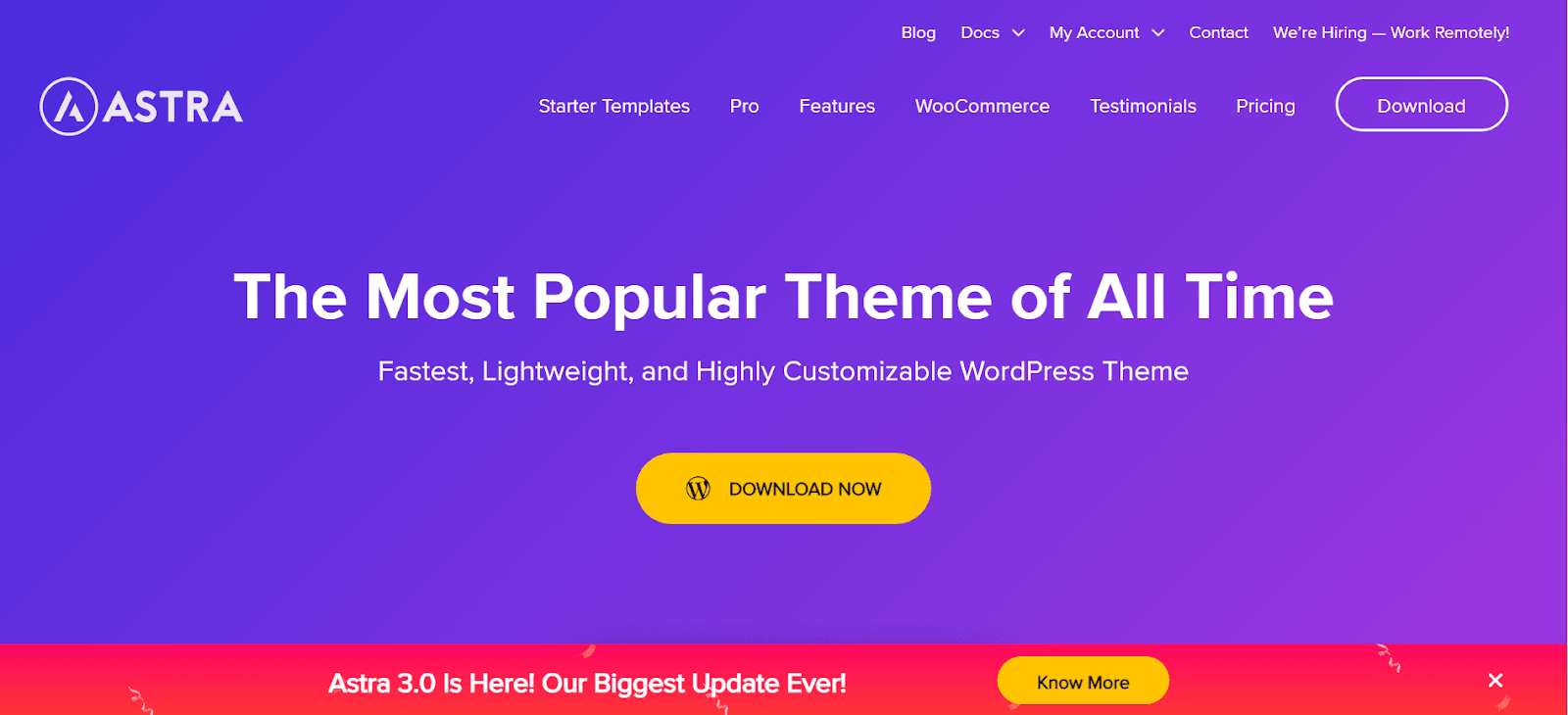 astra wordpress theme