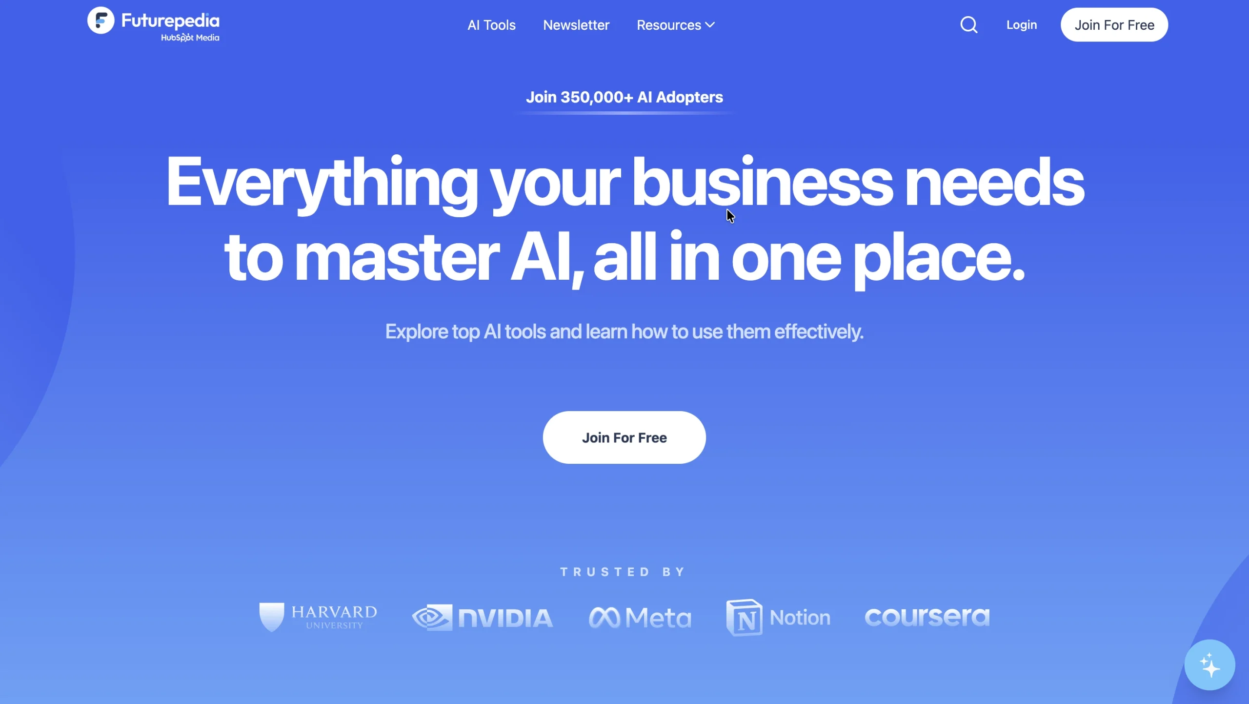 Futurepedia homepage.