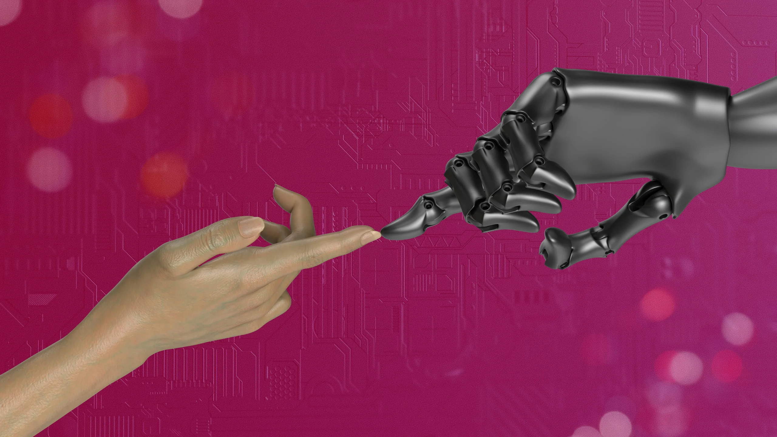 A connection between human and AI.