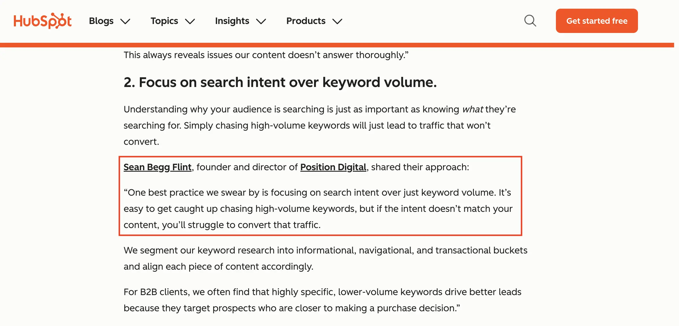 Position Digital CEO, Sean Begg Flint, shared his expert insight in a HubSpor article.